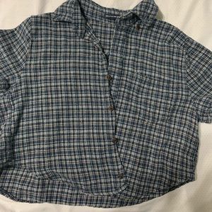 Brandy Melville Plaid Cropped Top